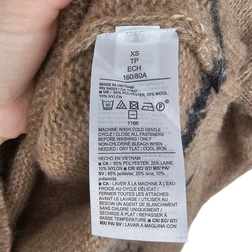 Old Navy #799654 Wool Blend Cardigan Sweater NWT XS - Picture 6 of 6